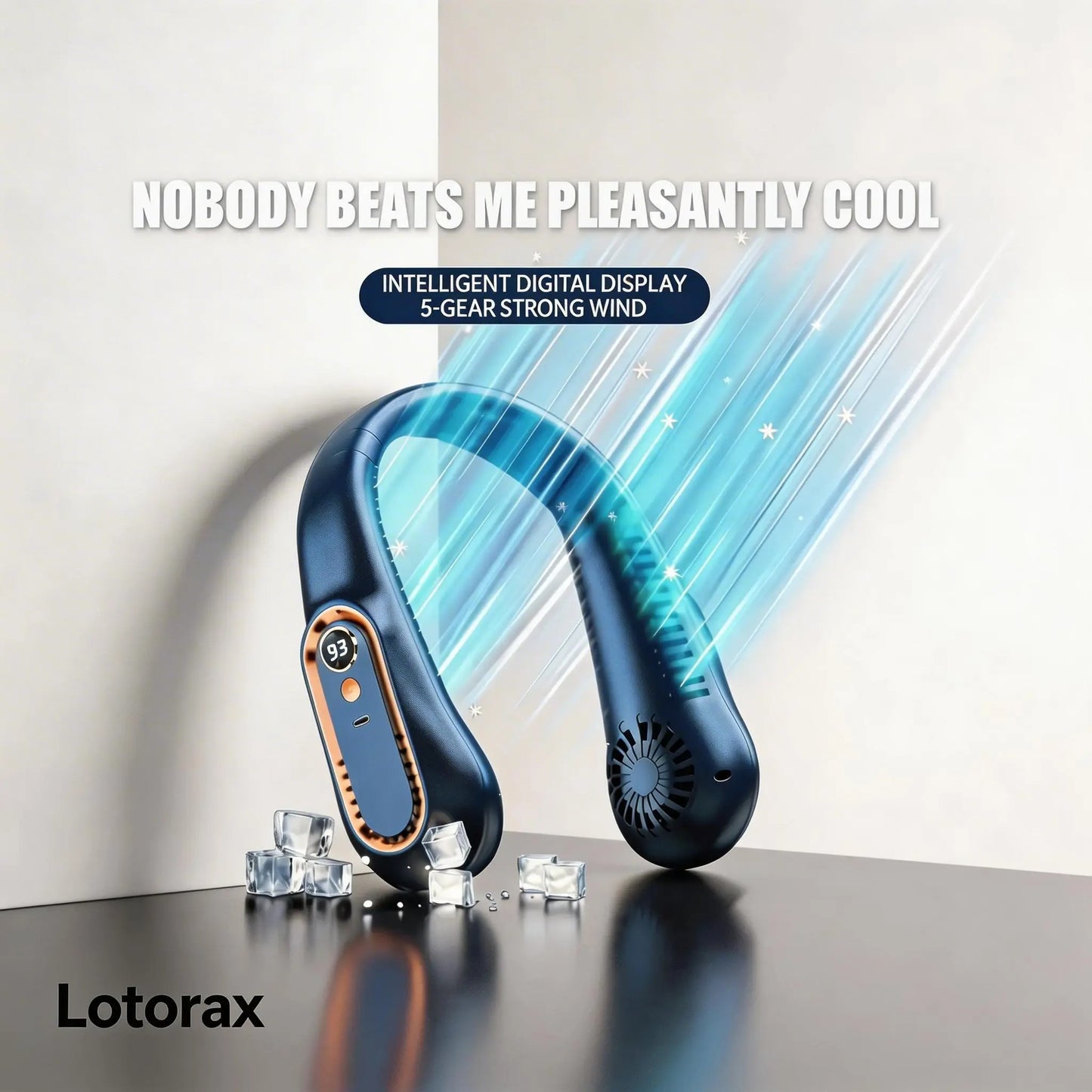 Portable Silent Outdoor Mini Leafless Hanging Neck Fan