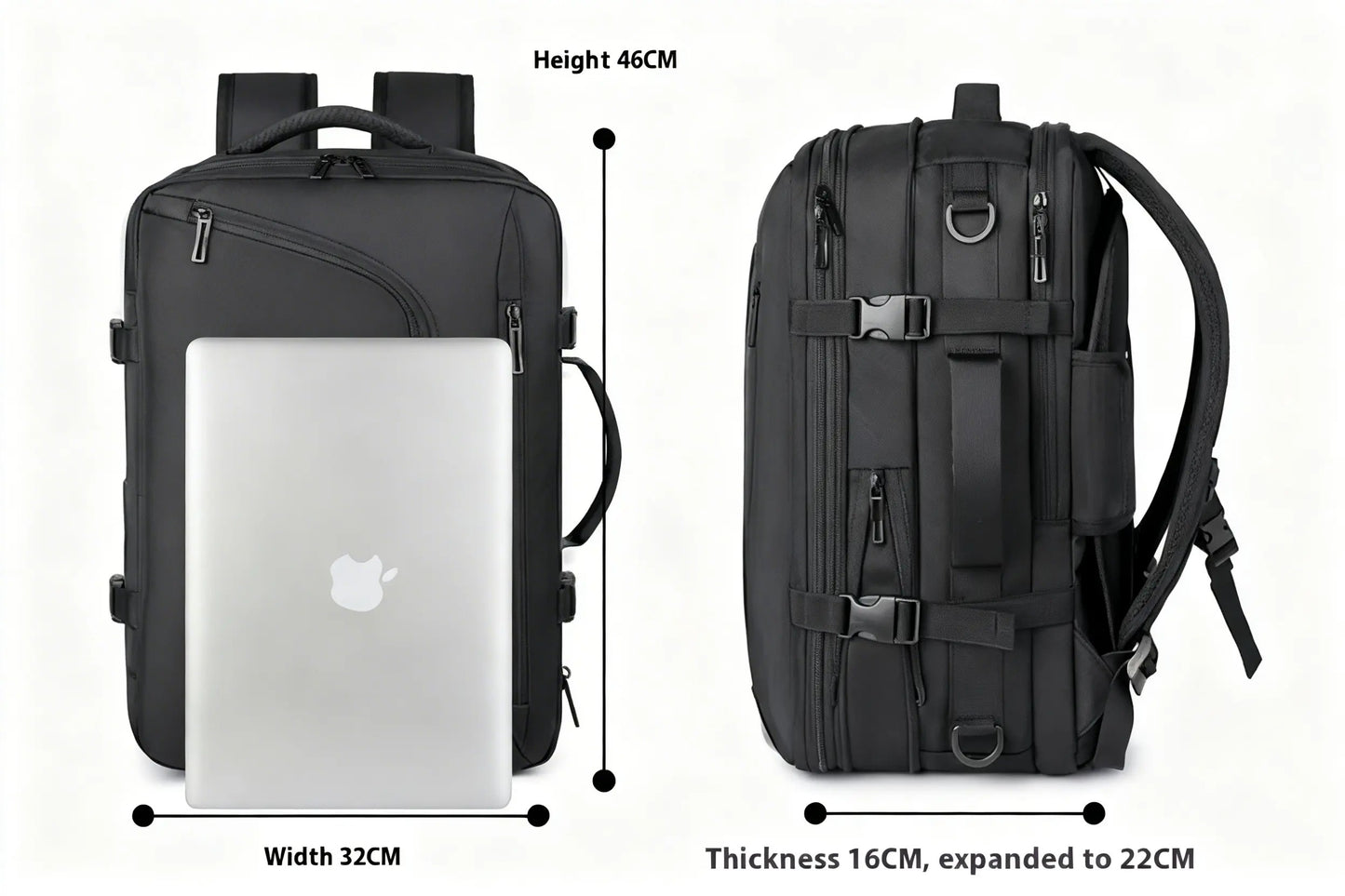 Vacuum Compression Travel Backpack