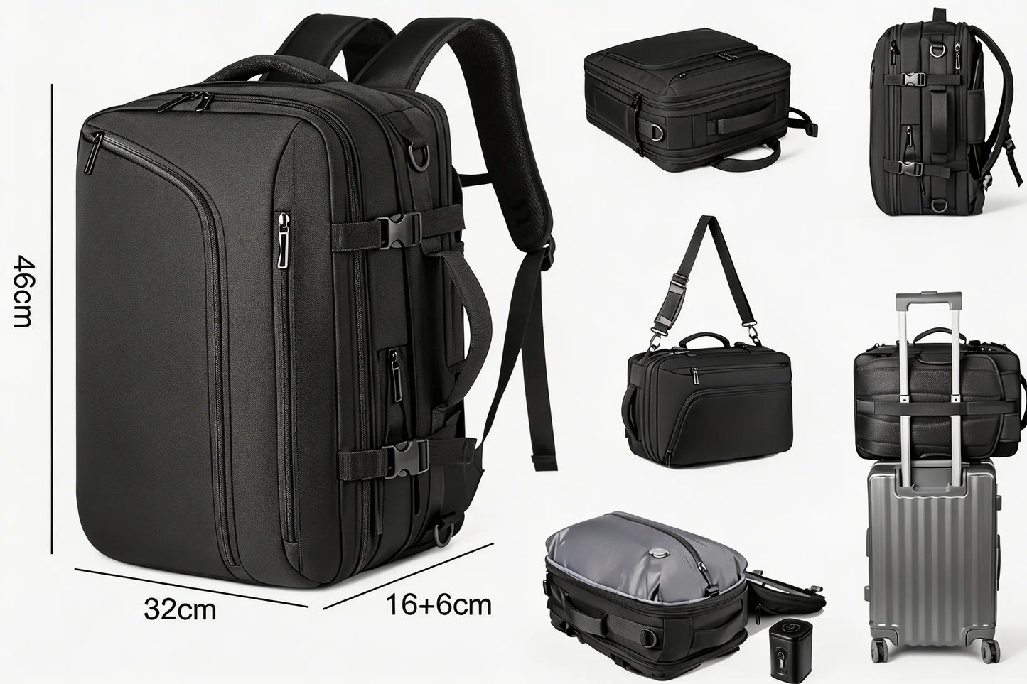 Vacuum Compression Travel Backpack